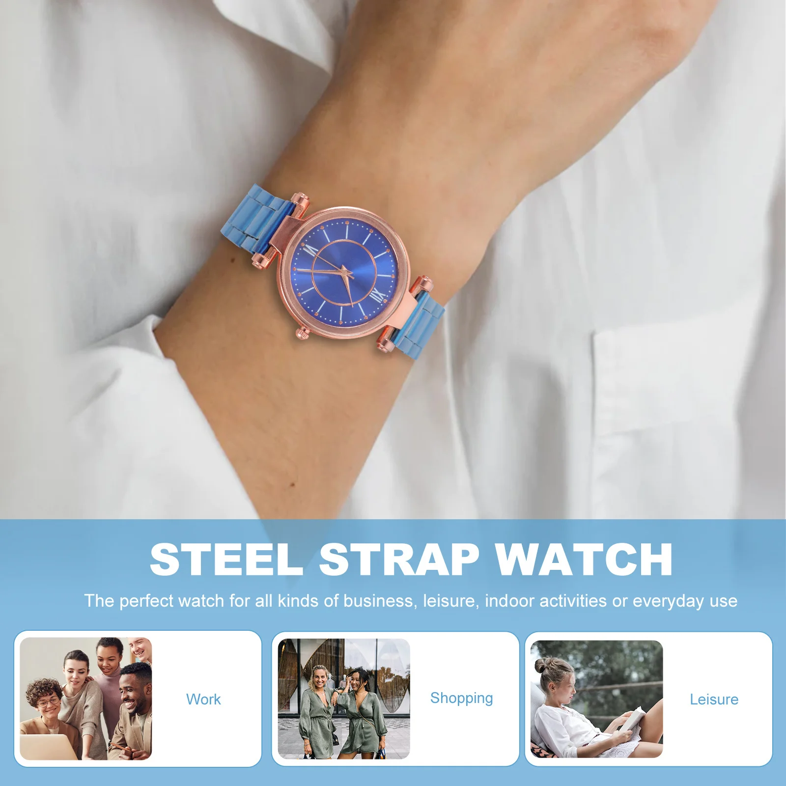 

Ladies Quartz Watch Delicate Wrist Decorative Women Present Purple Bangle Watches for Fashion Miss