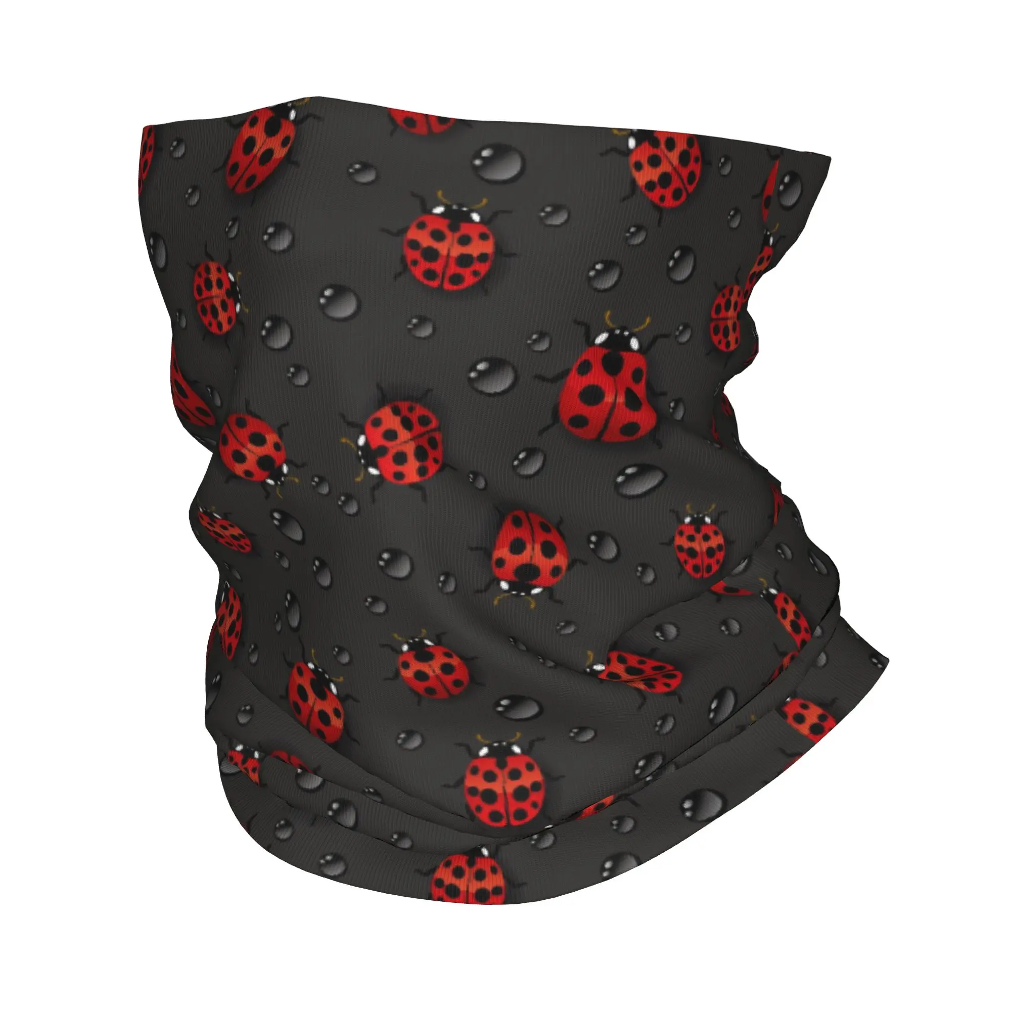 

Ladybug Print Neck Scarf Winter Headband Neck Warmer Men Women Scarf Face Bandana Gaiter