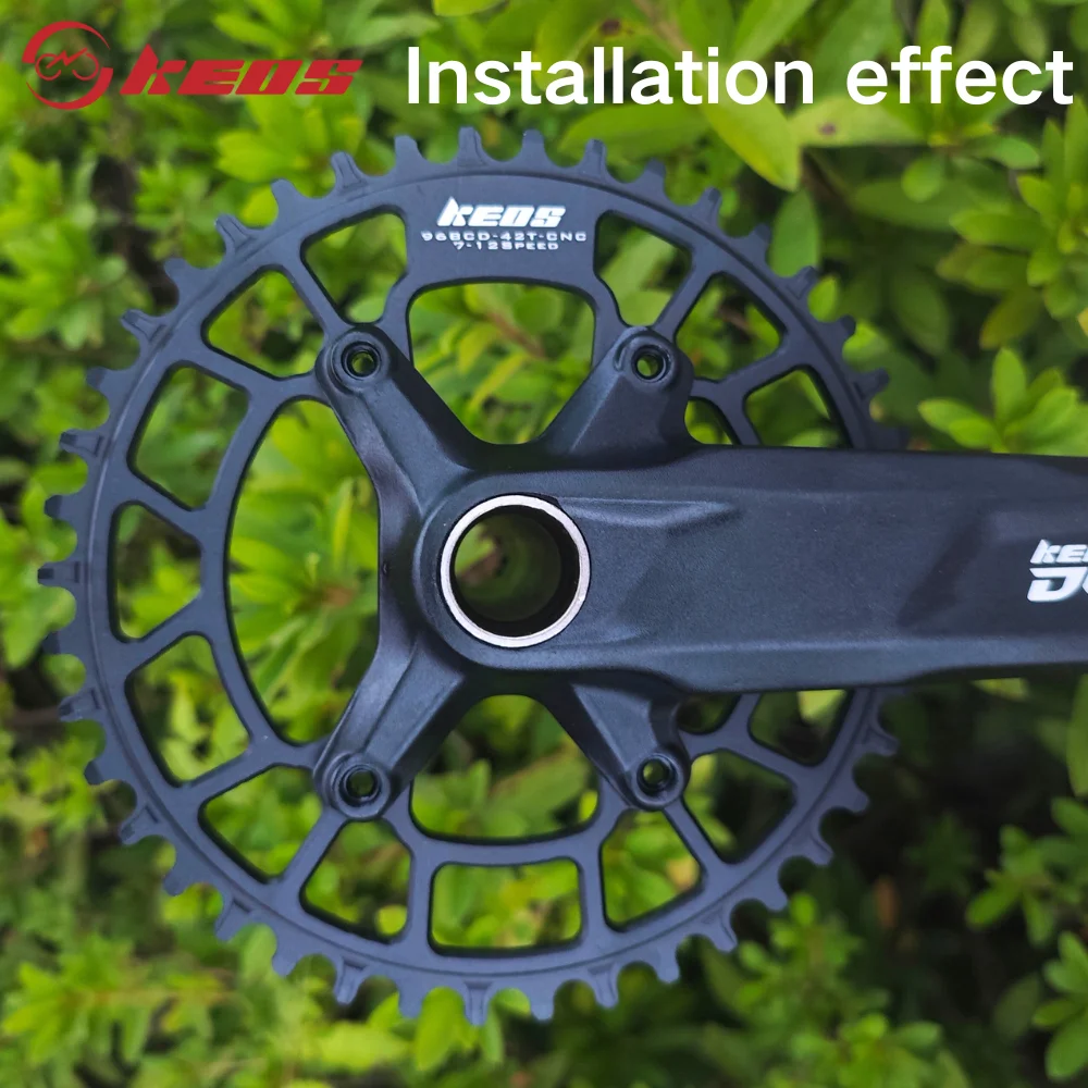 KEOS Asymmetric 96BCD Aluminum Alloy Narrow-Wide Tooth 1x