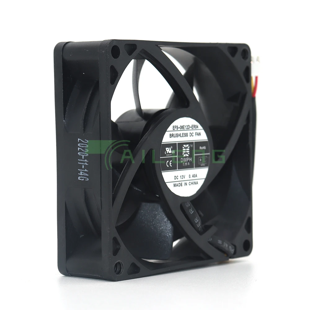 Imagem -02 - Ventilador de Refrigeração do Servidor Ups Efs08e12d-er04 8025 12v 0.40a 80x80x25 mm Novo