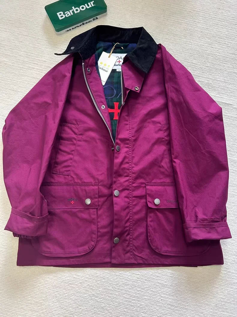 

Noah Collaboration Bedale Style Burgundy Wax-free Jacket