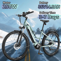 FAFREES FM8 Electric Bicycle 250W Motor 36V14.5AH Lithium Battery Adult City Riding Electric Bike 27.5-inch Tire Mountain E-bike