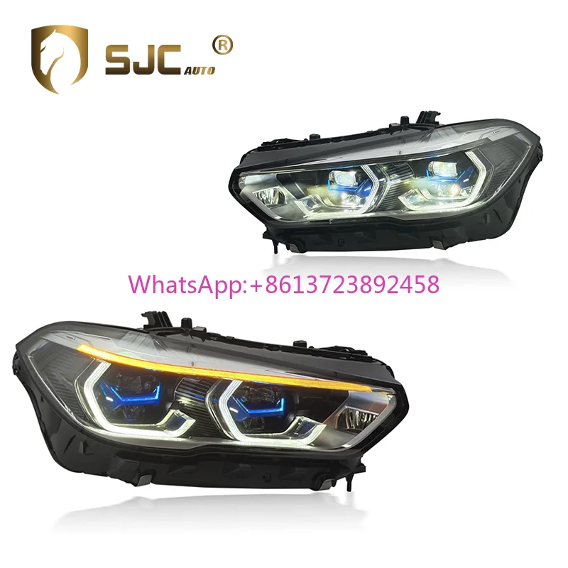 

Auto Laser Headlamps for BMW X5 G05 Headlights Assembly 2018-2023 Modified Upgrade New LED Headlights Head Lamp Front Lights