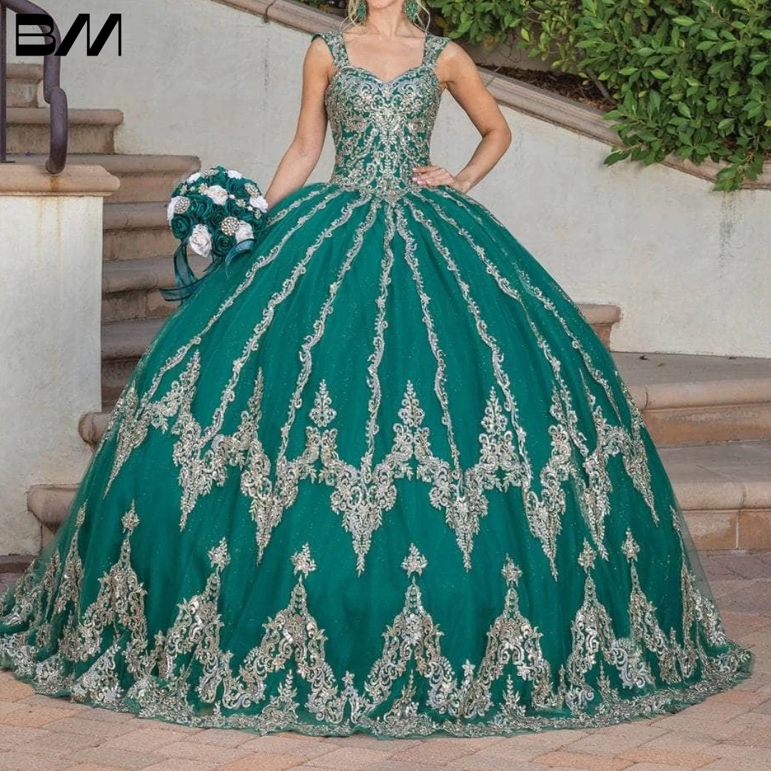 Sleeveless Sweetheart Neck Ballgown Quinceanera Dress 2023 Green Cocktail Dresses Vestidos De Baile Vestidos De 15 Quinceañera