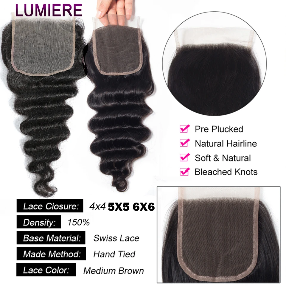 Hochwertige lose Deep Wave Bun – Deep Wave 3 Bundles With Closure Bewertung und Preis
