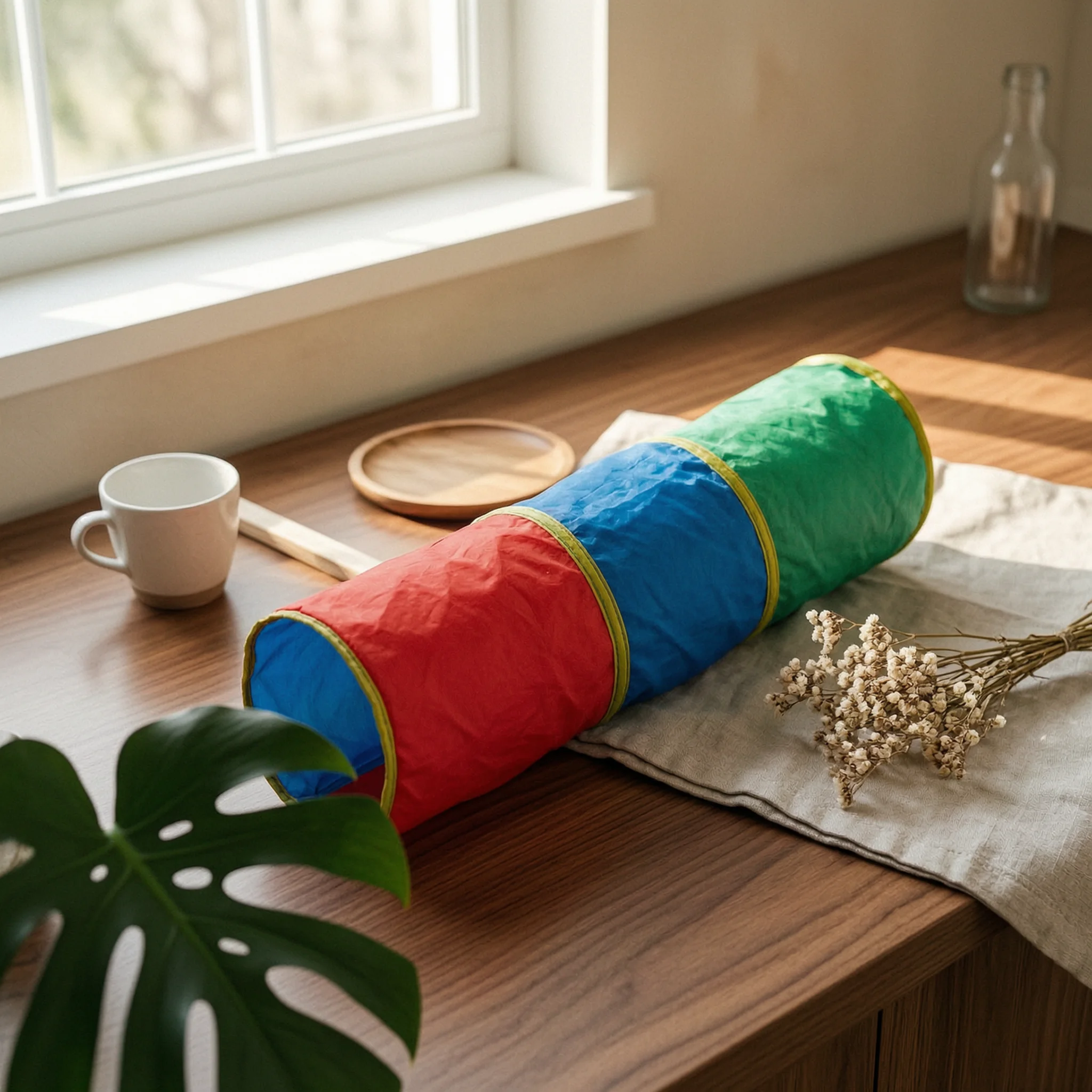 

4 Pieces Crawl Tunnel Set Safe Plastic Indoor Obstacle Course Folding Agility Hurdles Easy to Assemble Active Gear for Outdoor