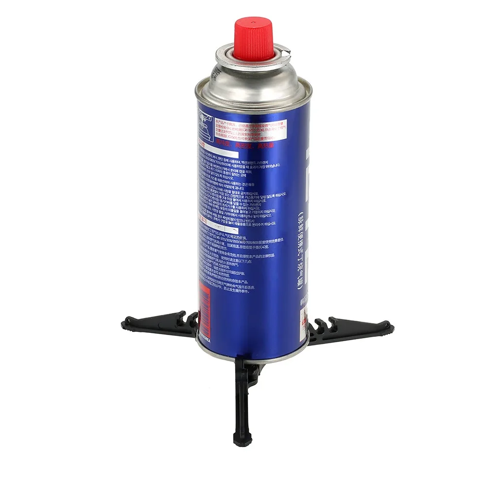 2 Pcs Durable Compact Canister Stabilizer Anti Dumping Plastic Gas Bottle Shelf Foldable Gas Tank Stand Backpacking