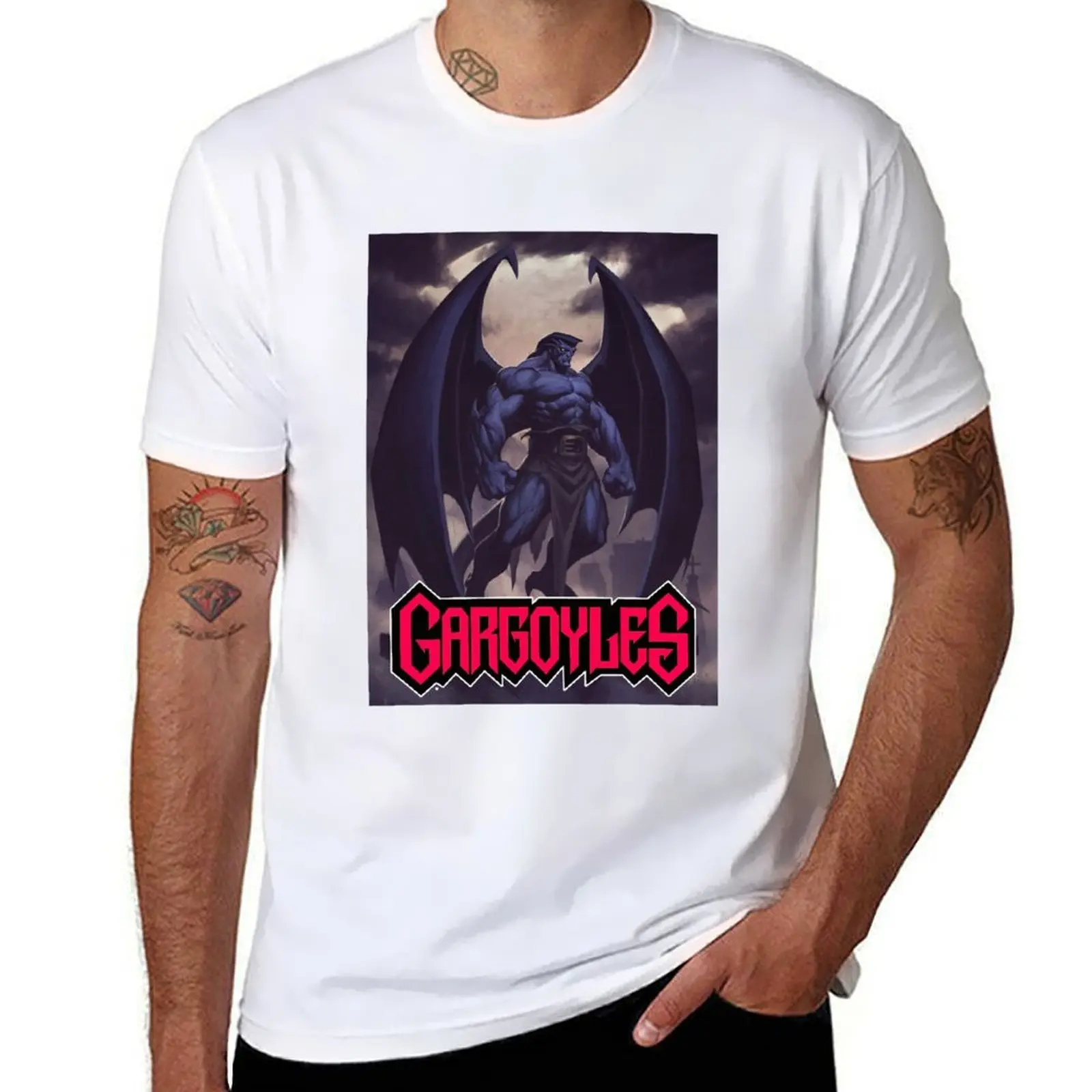 

Goliath Funny Design Gargoyles TV Series T-Shirt printed t shirts for man t shirts designer T-Shirt