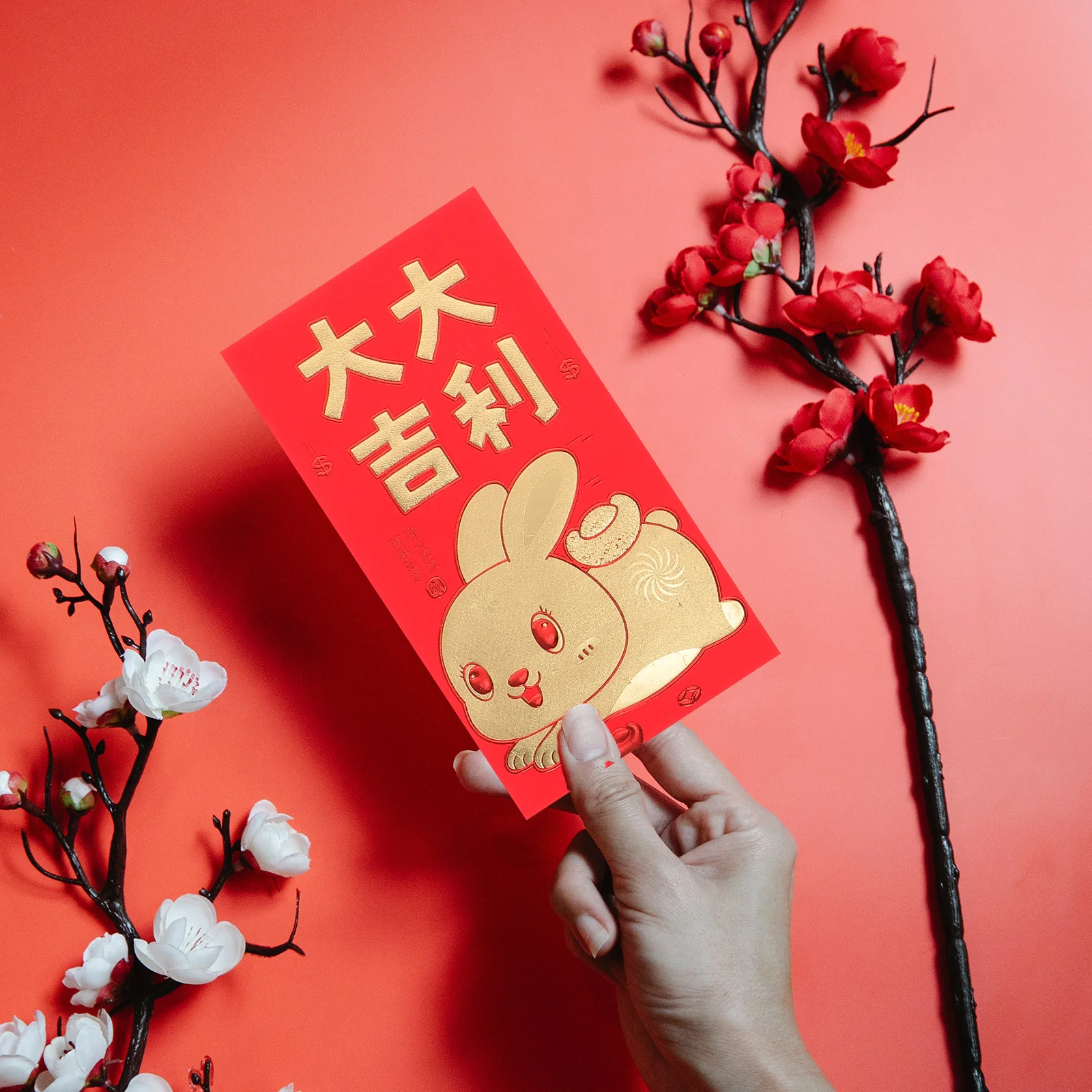 

30Pcs Bunny Year Red Envelope Set Creative Paper Red Packets for New Year Gift Ceremony Luck Money Bag Chinese Zodiac 2023