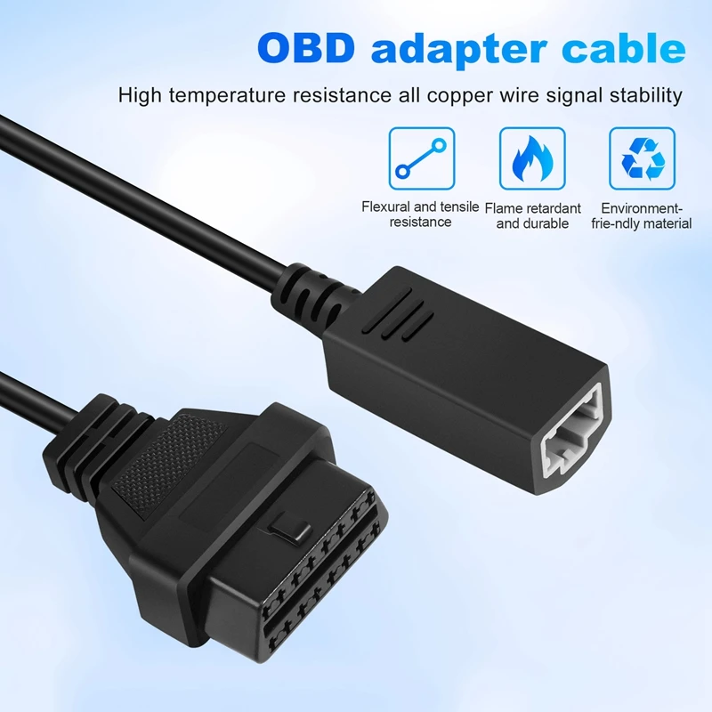 OBD2 кабель для Honda 3Pin OBD1 адаптер OBD2 OBDII Для Honda 3 Pin на 16 Pin разъем совместимый диагностический инструмент