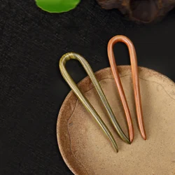 U Shaped Wooden Hair Sticks Forks Handmade Hairpins Clips for Women and Girls Chinese Style Hanfu Dress Hair Accessories