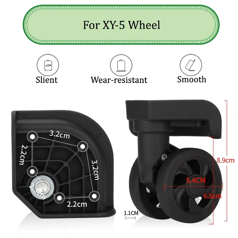 

For XY-5 Universal Wheel Replace The Luggage With Quiet Wear-resistant Push-pull Smooth Shock Absorption Replacement Accessory