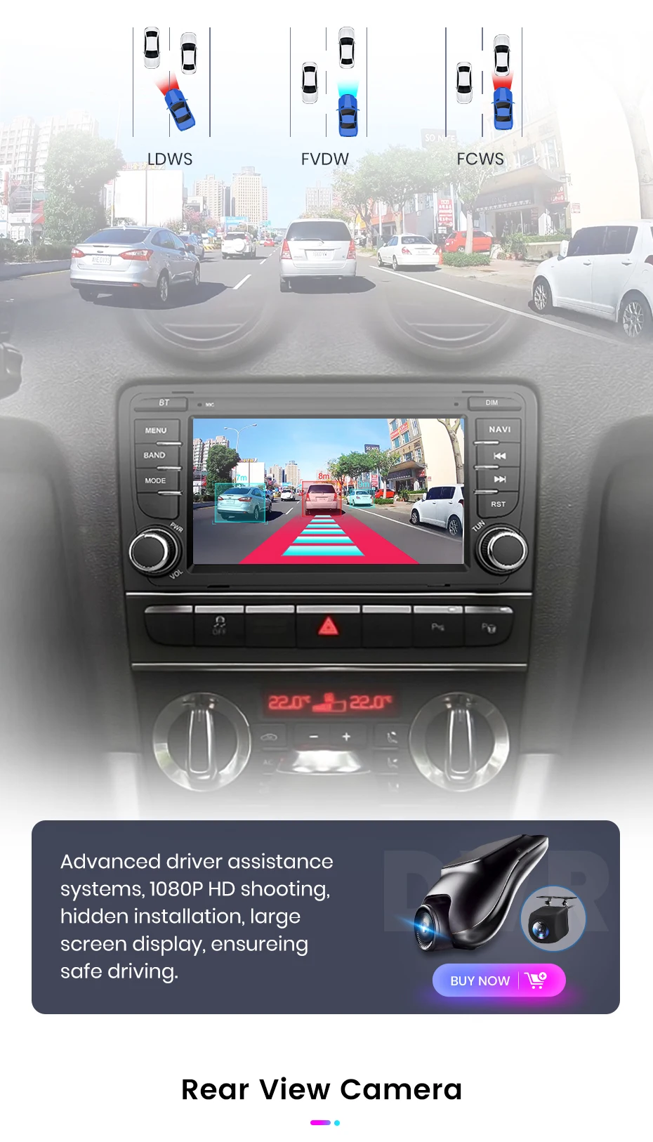 Junsun 7" Kabelloses CarPlay für Apple Android Auto Autoradio für Audi A3 8P S3 RS3 2003-2012 GPS-Navigation SWC Bluetooth FM RDS DSP IPS Touchscreen Intelligente Fahrzeugsysteme KI-Sprachsteuerung 4G WiFi 8-Kern Plug&Play Haupteinheit – Detail 29