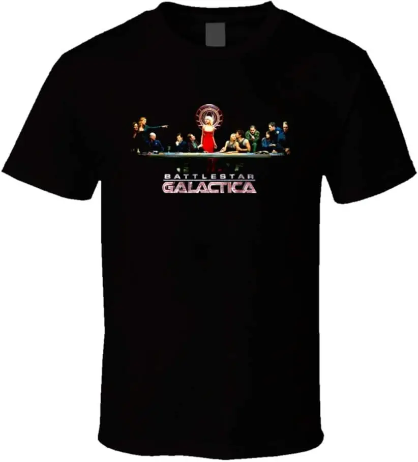 Battlestar Galactica  Tv Series Last Supper  Tees Y2K tops Unisex Summer Short Sleeve