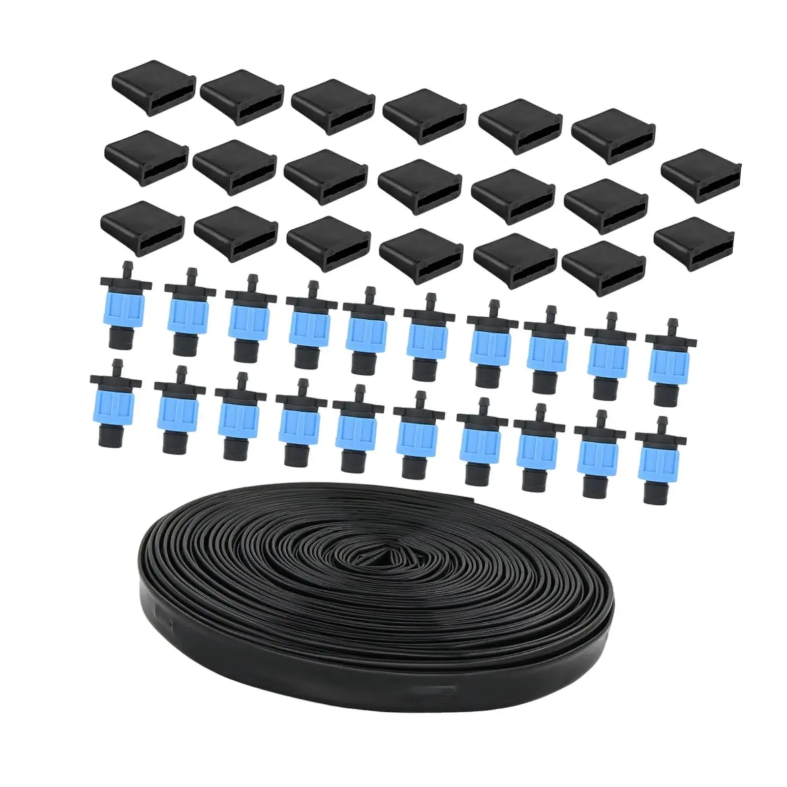 

Растягивающийся садовый шланг из ПЭ и резины для капельного полива, 30 м, комплект для полива газонов и цветочных грядок на открытом воздухе