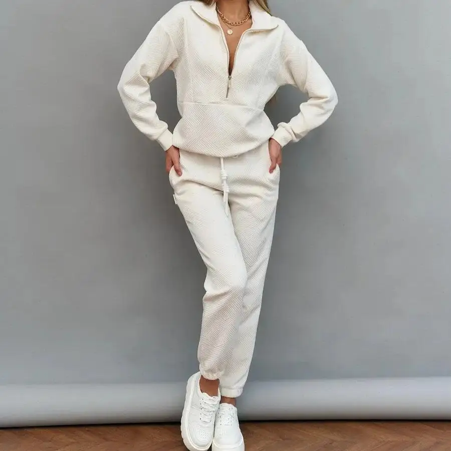 Hoodies Pant 2 Piece Set Tracksuit Women Pant Set Jogger Y2k Zipper Sweatshirts Autumn Sports Elastic Waist Pants Matching Sets