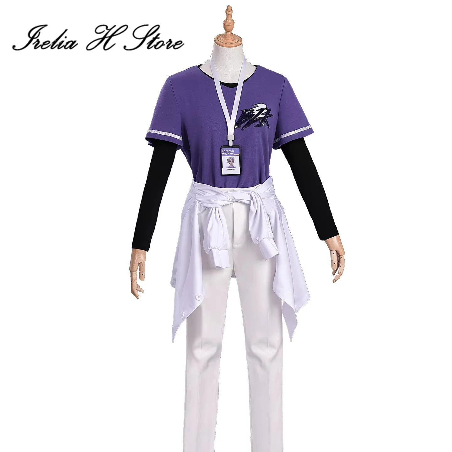 

Irelia H Identity V Ezop Carl Косплей Костюм Аниме BLK Бальзамировщик Ezop Carl Костюм Мужской Костюм на Хэллоуин