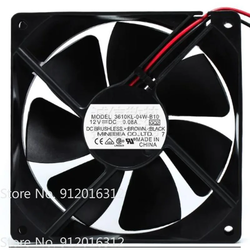 New Cooler Fan for NMB 3610KL-04W-B10 DC12V 0.08A Cooling Fan 9cm 90 * 90 *25MM