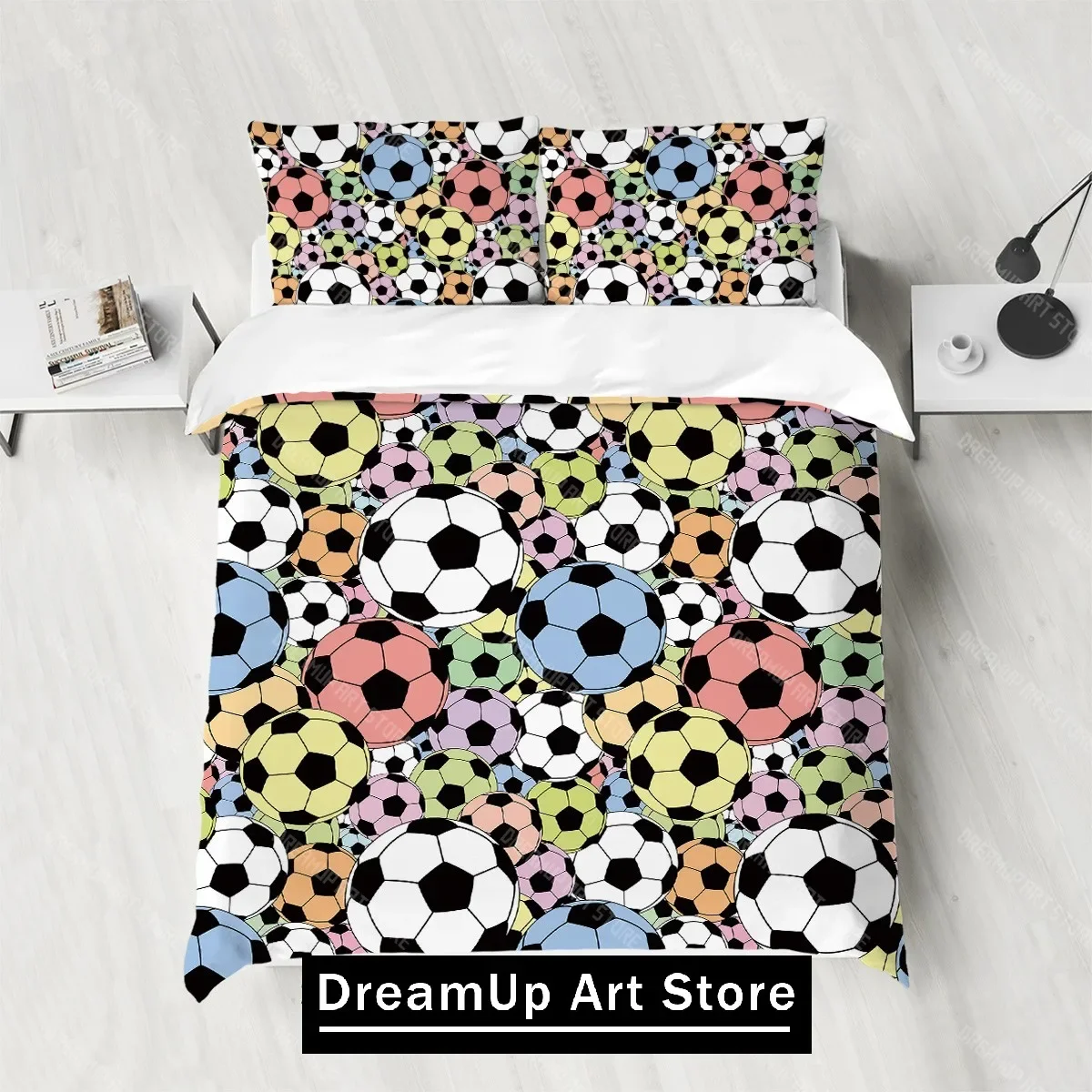 

3pcs Duvet Cover King Size - Sports ball theme King Duvet Cover Set ,with Baseball Bedding Set ,for Men's Bedding Gifts