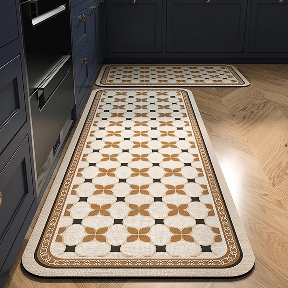 Küchenmatte, saugfähig, bedruckt, Küchenteppiche, rutschfeste Flurmatte, lange Teppiche für Wohnzimmer, Schlafzimmer, Eingang, Fußmatte, Bad – Detail 6