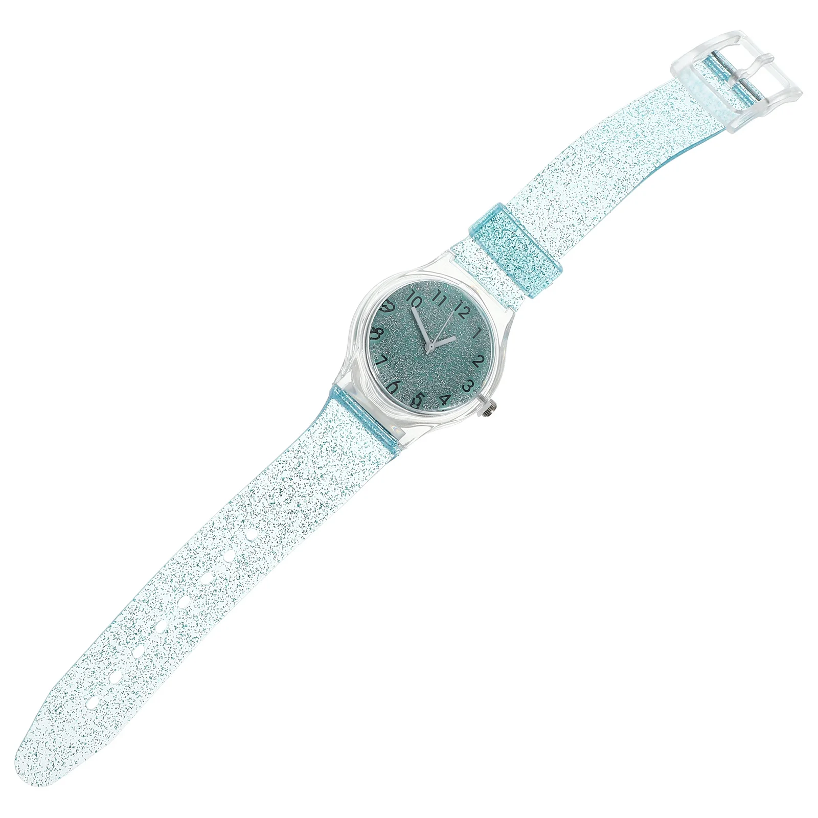 Watch Blue Shining Cartoon Design Quartz Movement Accurate Timekeeping Adjustable Strap for Comfortable Wear