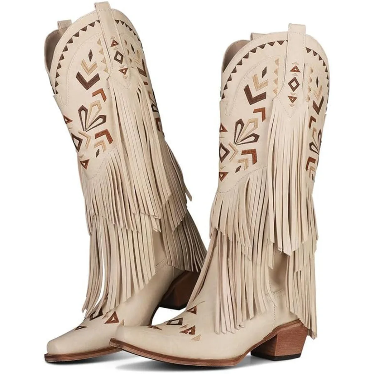 Botas Femininas de Cano Médio  - Embroidery Designer avaliação e preço