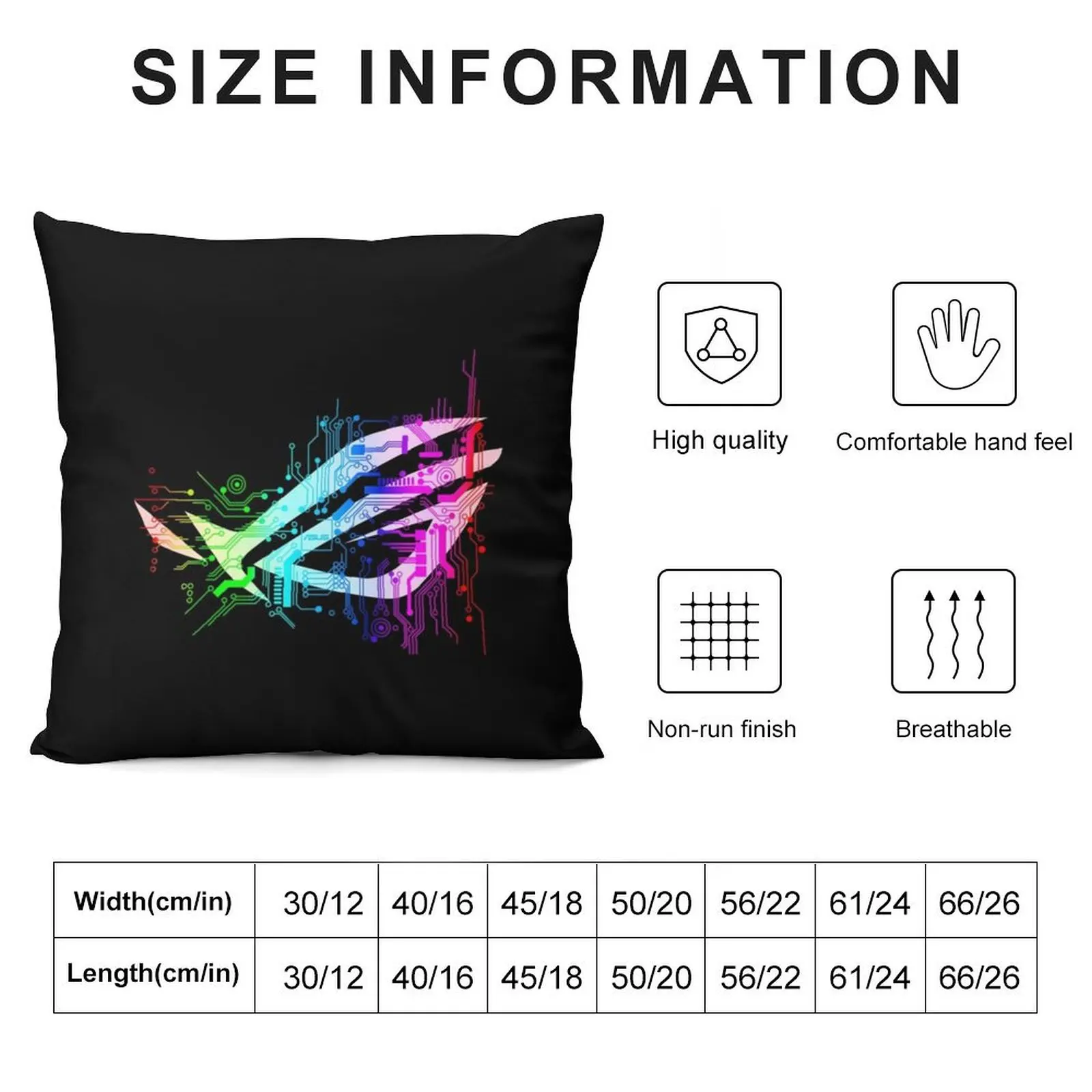 Asus Rog Premium . Throw Pillow Room decorating items pillow cover luxury pillow