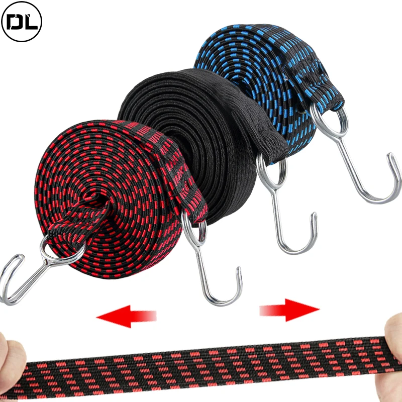 Bicycle Accessories Elastics Rubber Luggage Rope Cord Hooks Bikes Rope Tie Bicycle Luggage Roof Rack Strap Fixed Band Hook