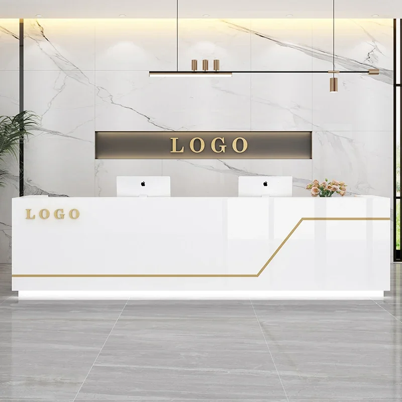 

Beauty Salon Reception Desks Checkout Counter Modern Luxury Reception Desks Kitchen Design Mostrador Negocio Office Furniture