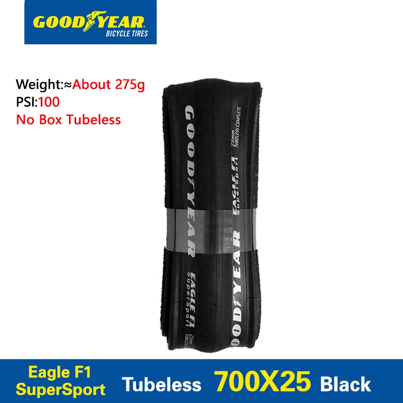 GoodYear Eagle F1 Tubeless Complete Tires 700 x 25/700X28/700x32C