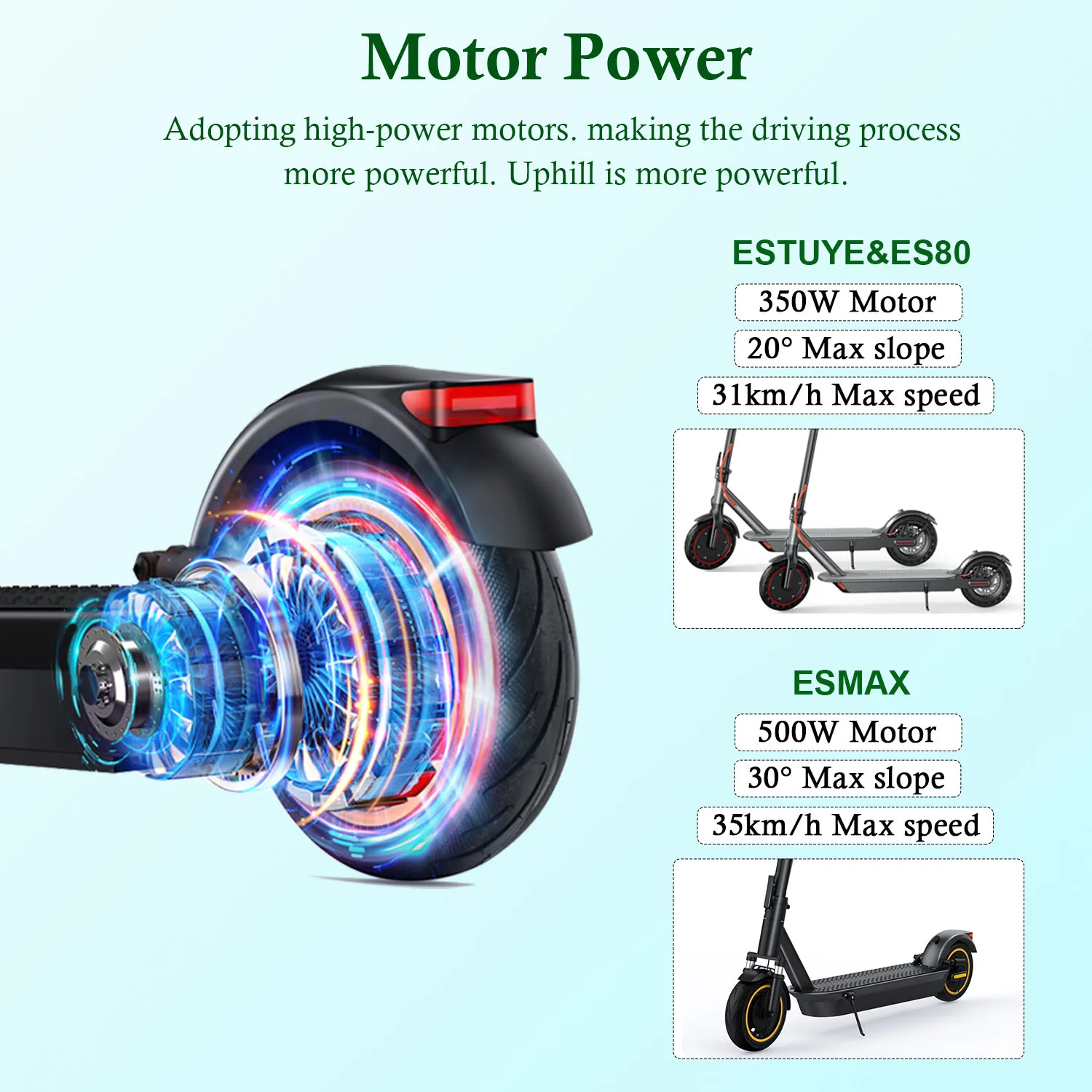 JUICEASE ESTUYA/ES80/ESMAX Electric Scooter For Adult 350/500W Motor E-scooter 35KM/H Max Speed 8.5/10inch Electric Kick Scooter