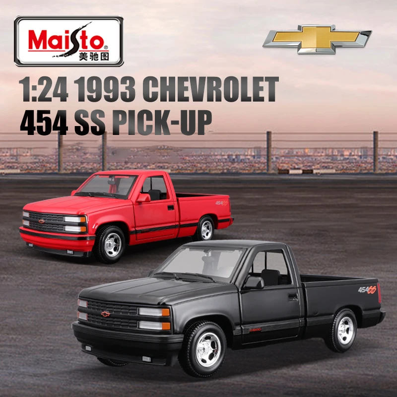 

Maisto 1:24 Chevrolet 454 SS 1993 Pickup Alloy Car Diecasts & Toy Vehicles Car Model Miniature Scale Model Car Toy For Children