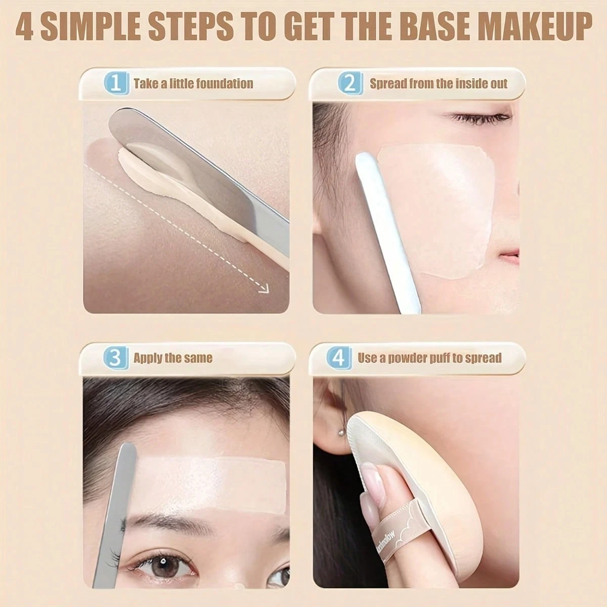 1/2/3 stuks spatel en roestvrijstalen mengpalet, nail art en menggereedschap voor foundation, make-up artiest menggereedschap mooi