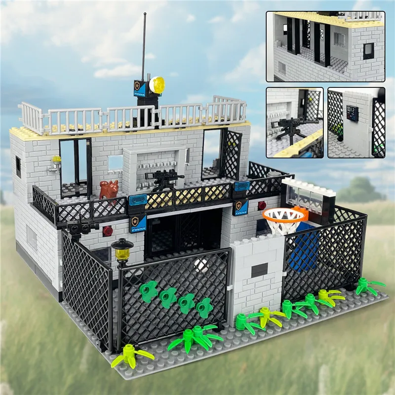 

496Pcs Build Your Own Prison Building, Collectible Action Figures For Anime Movie Fans, Combat Stitching Toys Building Blocks