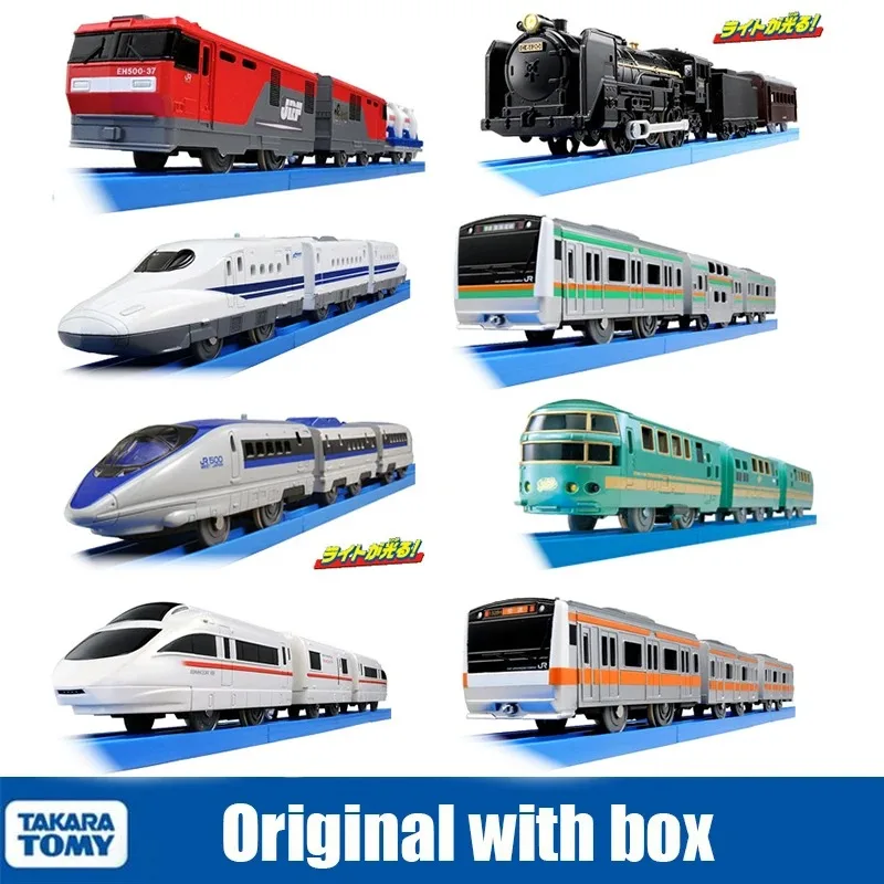 30-40cm Tomica Train High-speed Train Scale Model Three Trains Carriages Ornament Children Boys Birthday Gift Toys