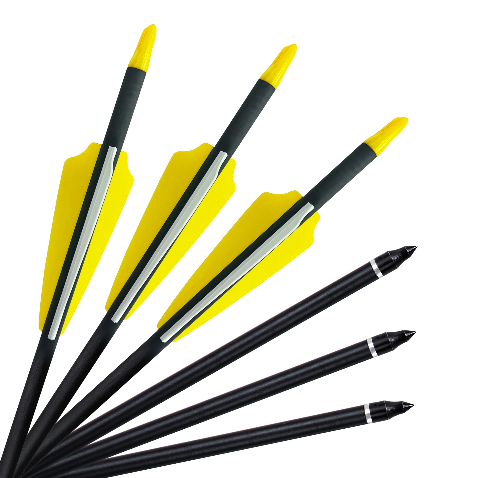 12 sztuk ID6.2mm 31 "SP250/300/400/500/600 strzałka łucznicza wał z włókna węglowego akcesoria myśliwskie