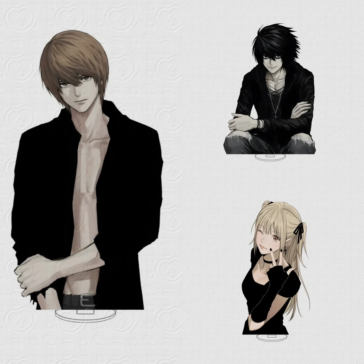 

Dead Diary Anime Figure Ryuk Yagami Light MisaMisa 10cm Acrylic Standing Model Pose Collection Christmas Gift Ornaments