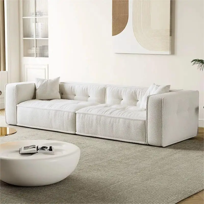 Sofa Italian minimalist modern living room cat claw cloth small