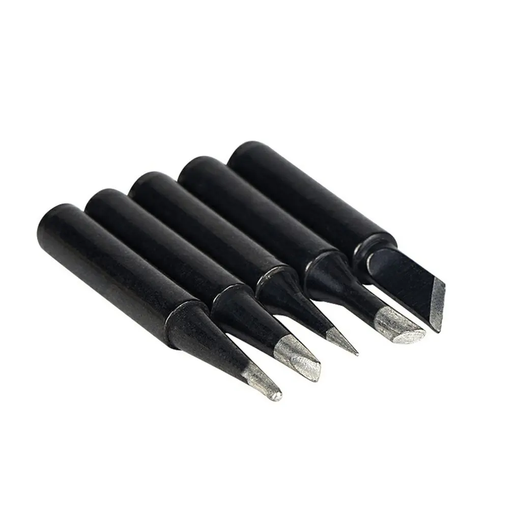 Puntas de soldador de 5 piezas, cabezal de soldadura Universal con calefacción interna 936, accesorios para herramientas de reparación de soldadura