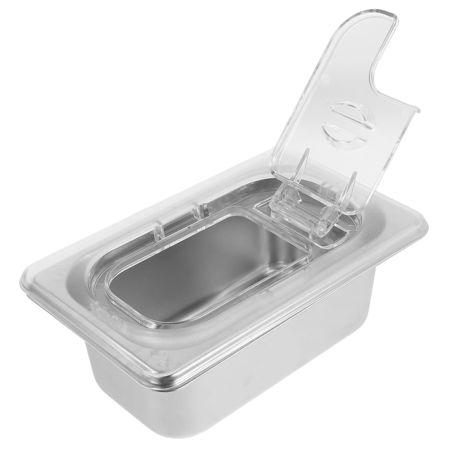 

Stainless Steel Hotel Pan 1 9 Size Rectangular Stackable Table Pan Flip Top Lid Commercial Food Storage Container