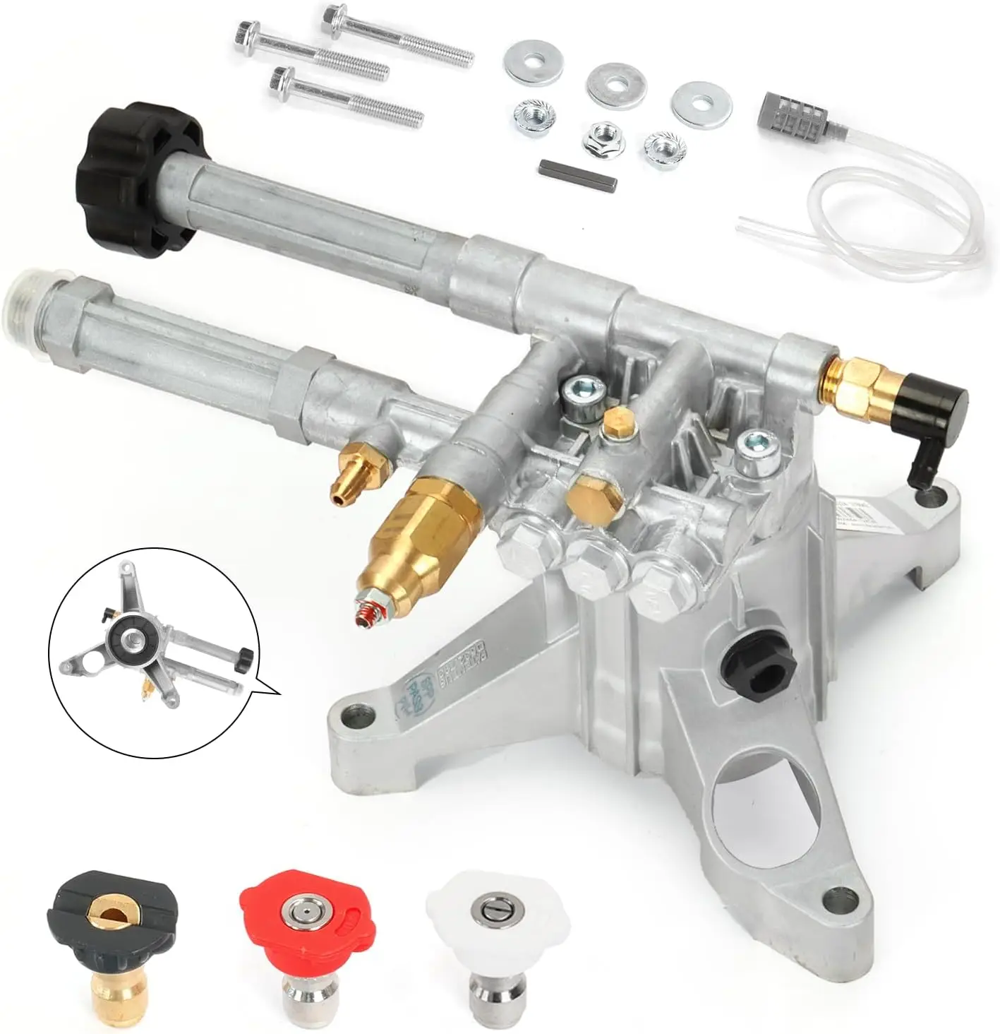 

AR High Pressure Washer Pump 2600 PSI RMW22G26-EZ 7/8' Shaft Replacement