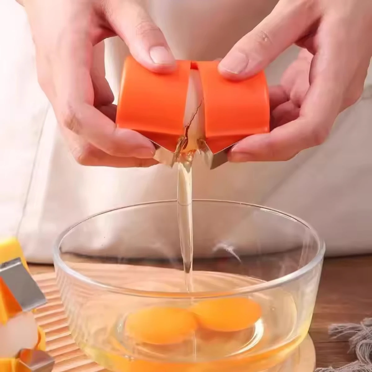 1/3 Uds.-abridor de cáscara de huevo, separador de cáscara de huevo, abridor de huevos portátil, herramientas de cocina para el hogar