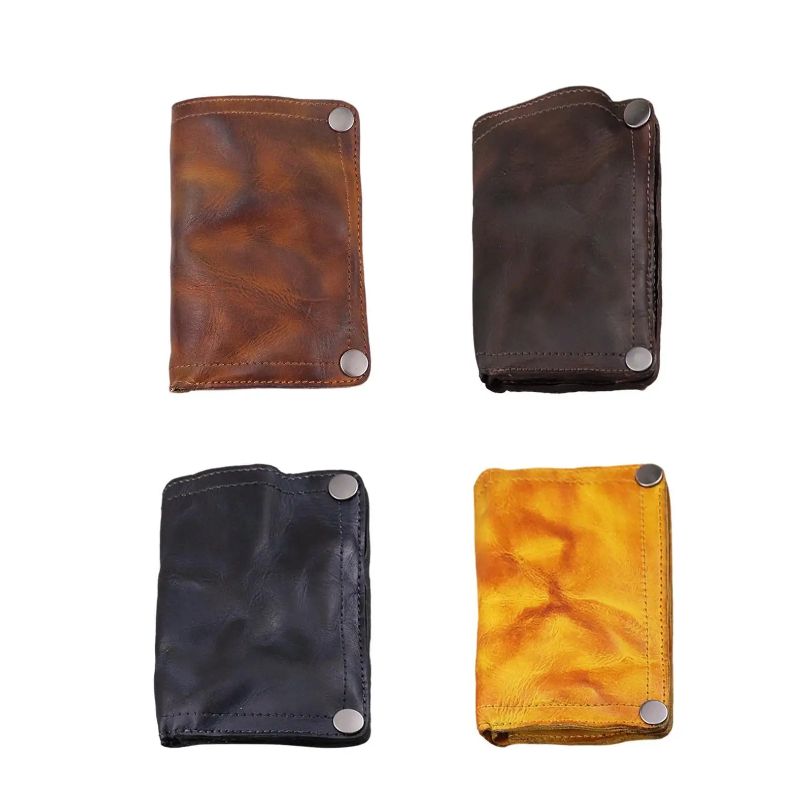 

Мужской тонкий кошелек на молнии, держатель для кредитных карт, 8 слотов для карт, подарок на день отца, винтажный карман для монет, морщинистый двойной кошелек, сумка для денег