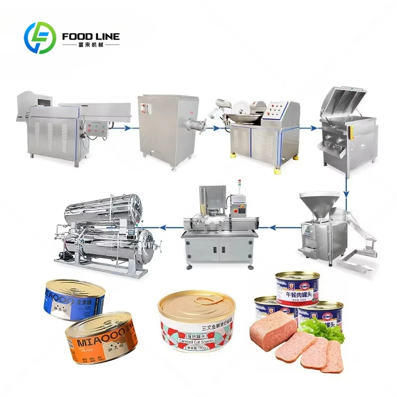 Customized Organic Canned Wet Dog Pets Food Processing Filling Machine Cats Cans Food Production Line