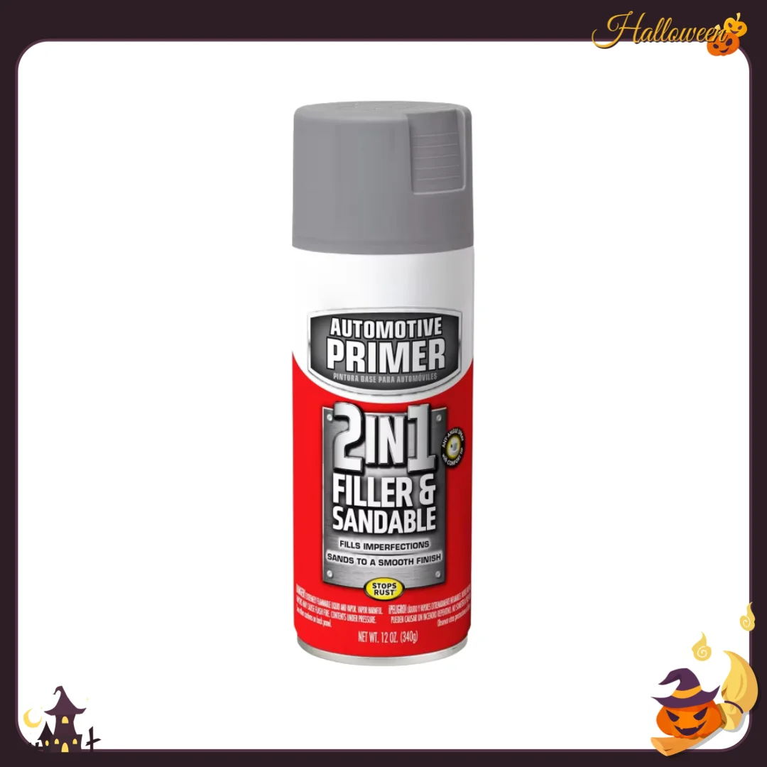Stops Rust 2-in-1 Spray Primer, Gray, 12oz - Auto & DIY Metal Protection