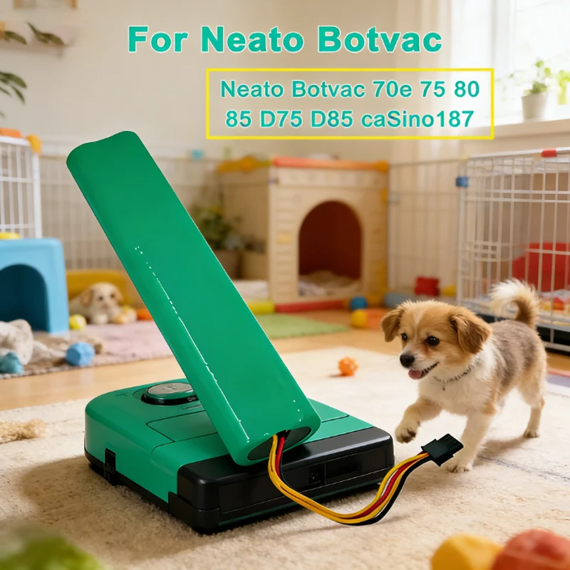 

Новый Аккумулятор для пылесосов Neato Botvac 70e 75 D75 80 85 D85, перезаряжаемые батареи 12В Ni-MH, 12800 мАч