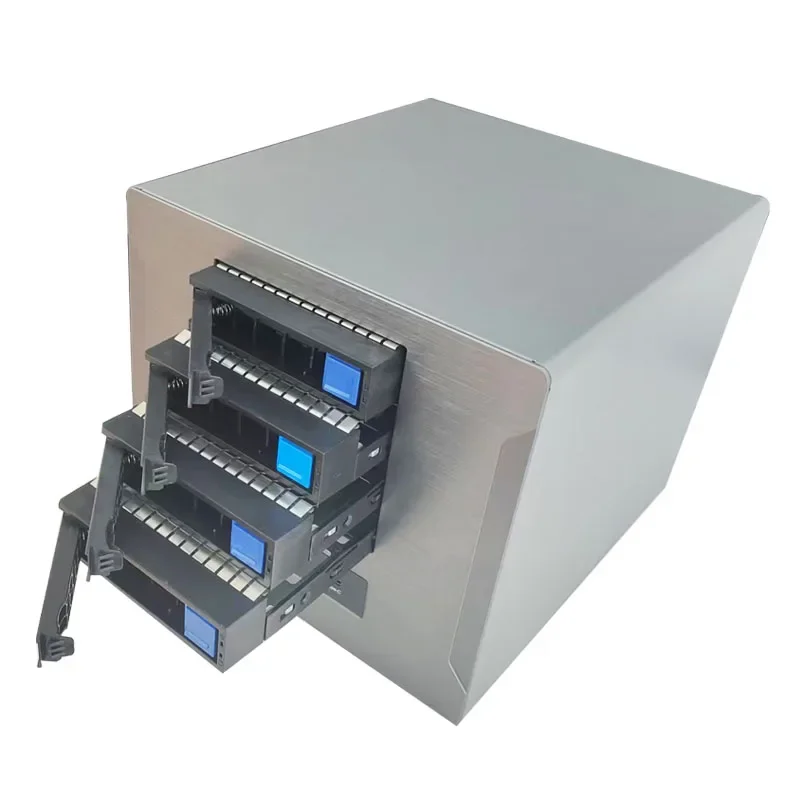 New 4-disk NAS storage chassis Hot-swappable ITX main board Dual full-height PCI slot FLEX power SATA/SAS