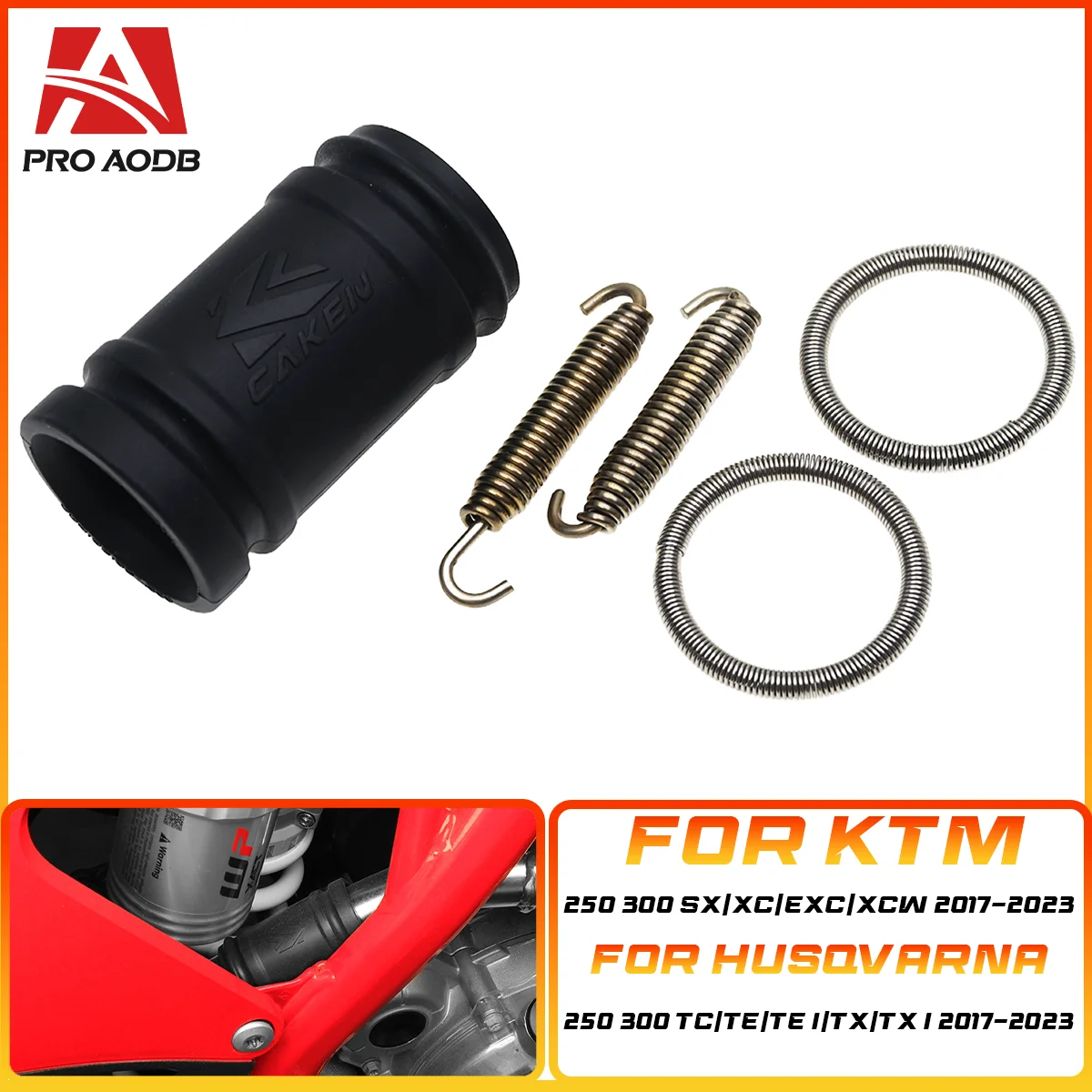 2024 Motorcycle Exhaust  Tailpipe Rubber Seal Gasket Sleeve Hose for KTM SX XC XCW EXC HUSQVARNA TE TC GASGAS 2-Stroke