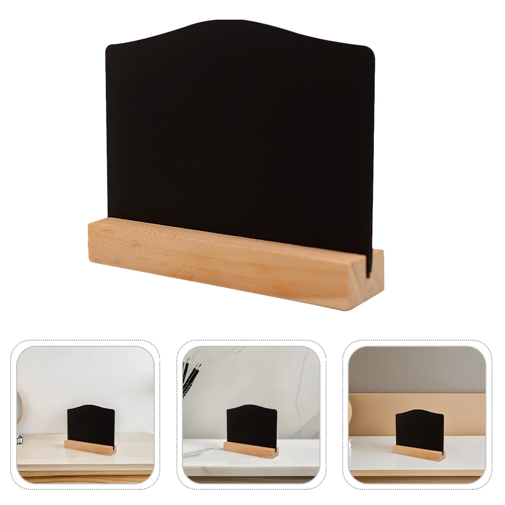 16pcs Mini Wooden Double Sided Chalkboard with Easel Stand Erasable Message Boards for Home Hotel Labels and Tabletop Hanging