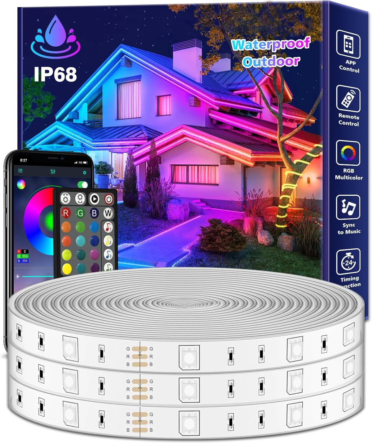 

5M/10M/15M/20M/30M/40M 5050 LED Strip Lights 5V USB LED Tape Lights With Smart for TV PC Gaming Backlight Decoration